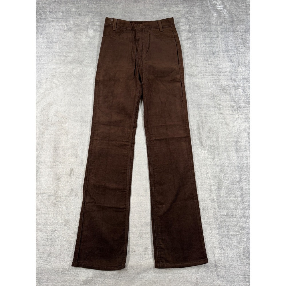 Vintage Levis Pants Women 26x32 Brown 719 Corduroy Straight Leg White Tab NWT
